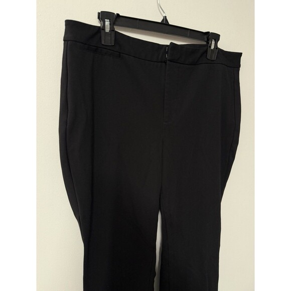 NYDJ Black Dress Pants Size 14 Straight Leg Stretch Career Work Slacks - Picture 5 of 9